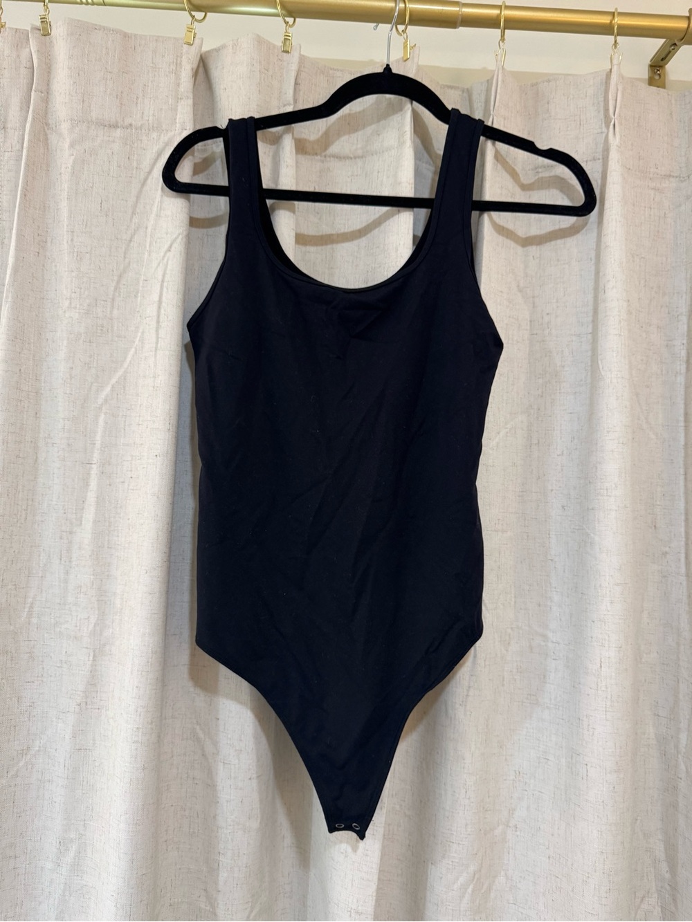 Abercrombie & Fitch Black Scoop Neck Bodysuit